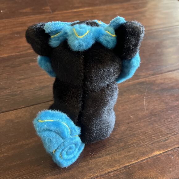 Chinese Foo Dog Lion Plush Black Blue Stuffed Toy New Year 6 inch Cute Okinawa - Picture 3 of 6